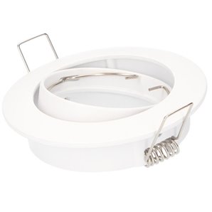 Aro basculante Mebrat redondo empotrable Ø84mm Blanco mate 2