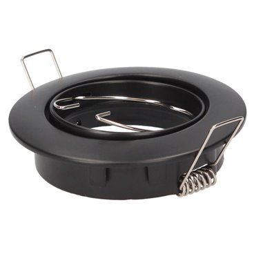 Aro basculante Mebrat redondo empotrable Ø84mm Negro mate