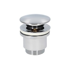 Válvula de desagüe para lavabo clic-clac tapón Ø63,5mm Cromo