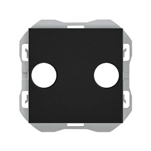 SIMON 270 | Cover for R-TV + SAT socket matt black 20000053-098
