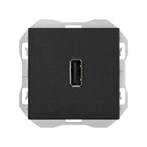SIMON 270 | USB type A data connector matt black 20000090-098