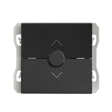 SIMON 270 | Interruptor persianas 3 posiciones negro mate 20000333-098