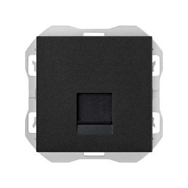 SIMON 270 | Copertura RJ45 senza connettore nero opaco 20000087-098