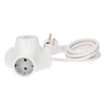 GSC 103000014 | Thief extension triple output + 2 USB 1.4M