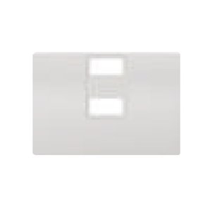 Tapa cargador doble USB serie Coral blanco