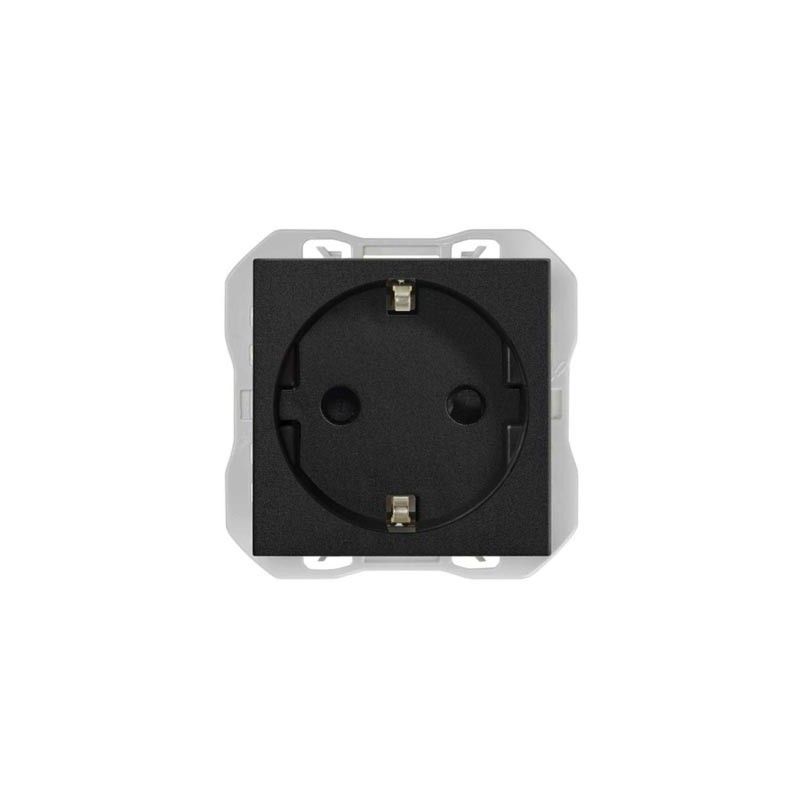 SIMON 270 | Schuko socket black matt 20000432-098