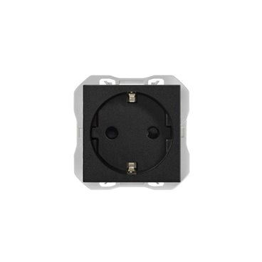 SIMON 270 | Schuko socket black matt 20000432-098
