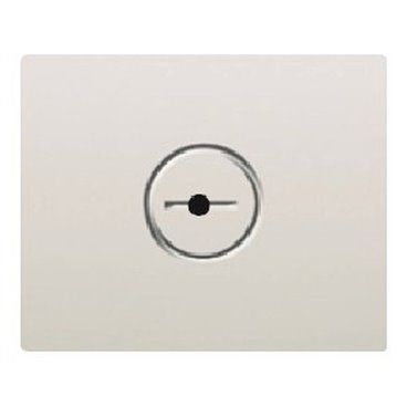 Tapa cortacircuito serie Iris en blanco