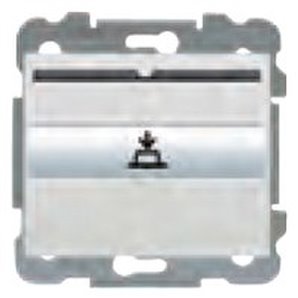 Interruptor / conmutador serie Iris para tarjeta con 1 microrruptor indicador luminoso en aluminio mercurio
