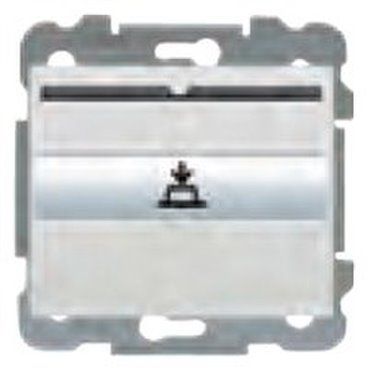 Interruptor / conmutador serie Iris para tarjeta con 1 microrruptor indicador luminoso en aluminio mercurio