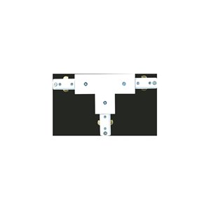 Conector de carril triple Len blanco