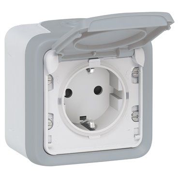 LEGRAND 069733 PLEXO | Mecanismo de superfície cinza 2P + TT