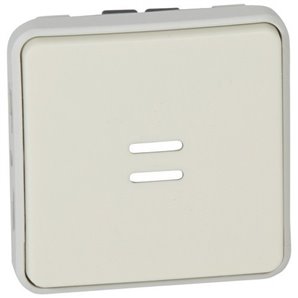 Pulsador luminoso plexo E/S blanco