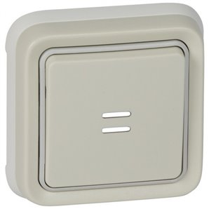 Pulsador luminoso empotrar plexo blanco
