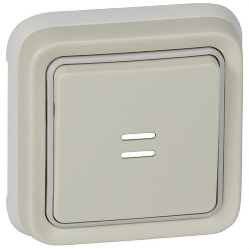 Pulsador luminoso empotrar plexo blanco