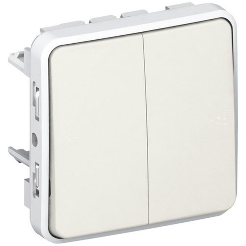 LEGRAND 069635 PLEXO | Pulsador doble E/S blanco