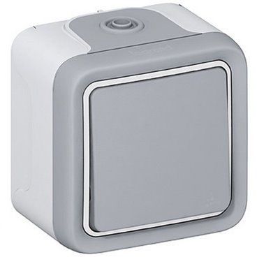 LEGRAND 069716 PLEXO | Cruzamento de superfície cinza