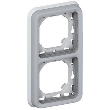 LEGRAND 069685 PLEXO | Caja empotrar vertical 2 posiciones gris