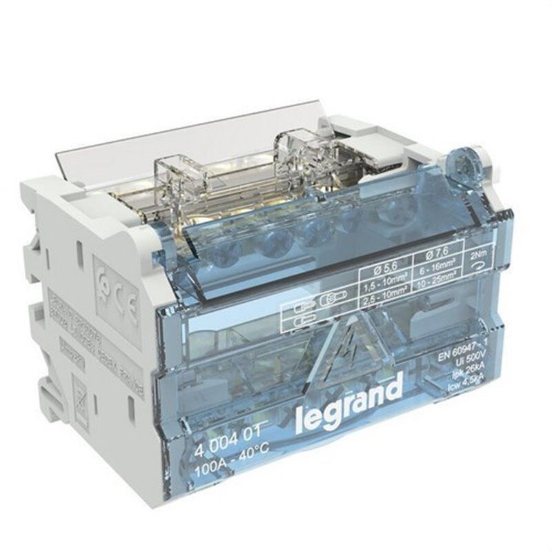 LEGRAND400401 | Distribuidor modular barras escalonadas 2P 100A 6 saídas 4 módulos