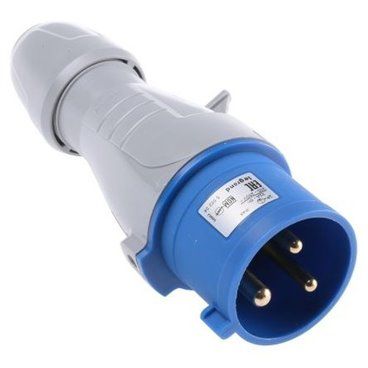 Clavija 32A 2P + TT 250V IP44