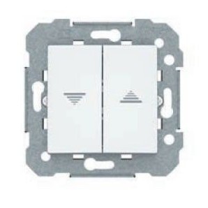 Interruptor de persiana dupla branca BJC Viva 23569