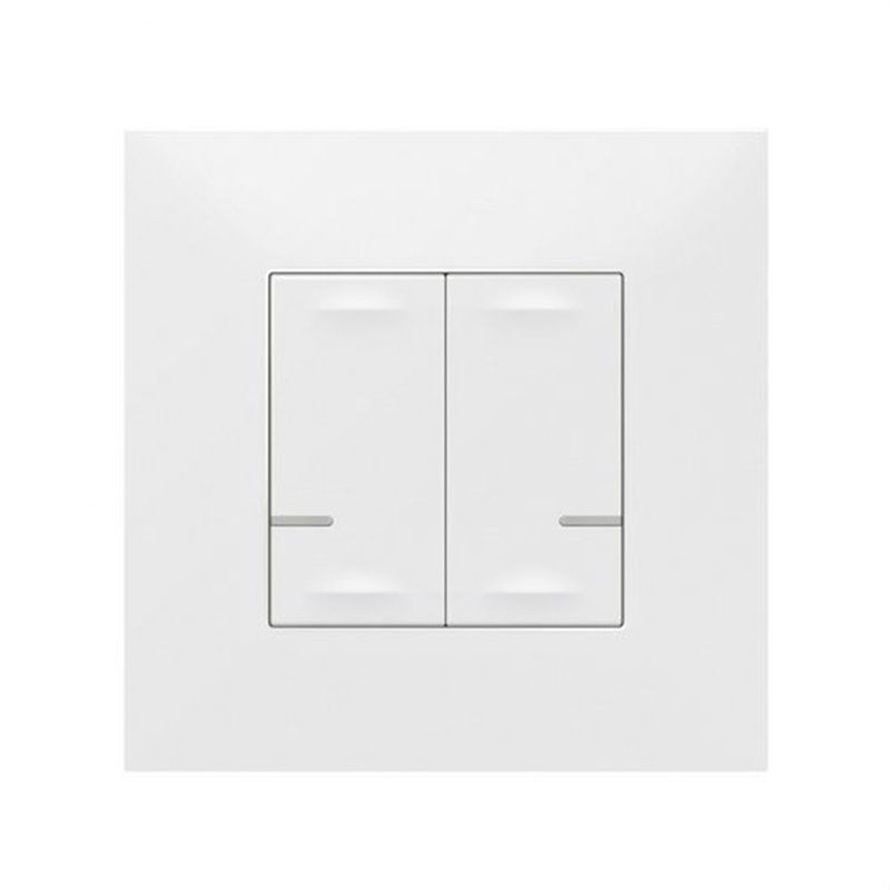 VALENA NETX 741812 | Comando de iluminação dupla sem fio branco com Netatmo