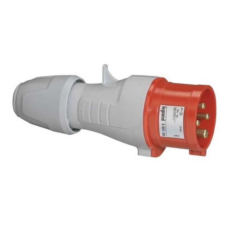 LEGRAND555128 | Plugue 16A 3P + TT 415V IP44