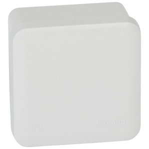 Caja plexo 80x80x45 sin entradas, en color gris RAL 7035