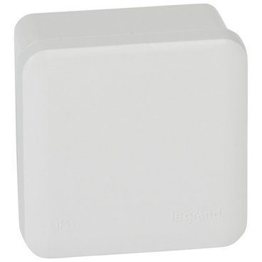 LEGRAND092011 | Caixa plexus quadrada sem cones IP55/IK07 80x80x45mm sem entradas com tampa de encaixe opaca em termoplástico