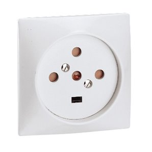 Base 4P + TT 20A 380V 80x80mm