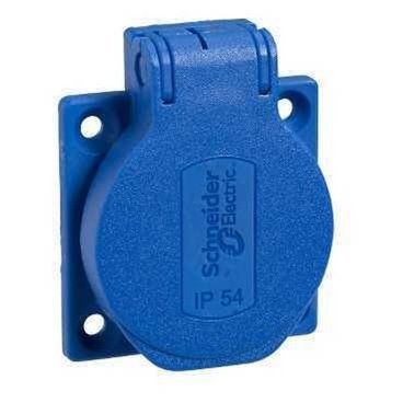 SCHUKO EMP. 50X50 IP54, POS, AZUL