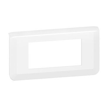 LEGRAND 277814L | Placa Mosaic 4 módulos horizontal, blanco