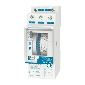 ORBIS OB330232 | Interruptor horario modular INCA DUO QRD 230V
