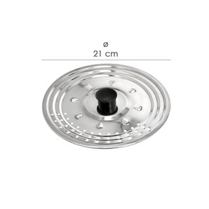 Tampa Multiusos em Aço Inox Ø 21 cm. 2