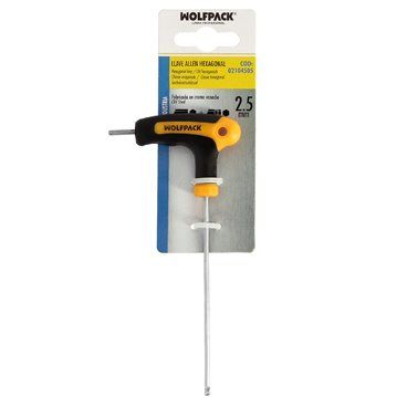 Llave Allen Con Bola Mango Forma T 2,5 mm. Con Colgador