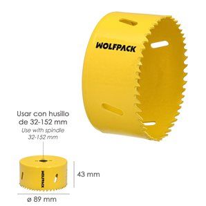 Coroa de serra bimetálica alvo Ø 89 mm. 2