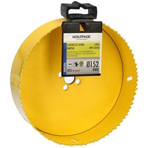 Coroa de serra bimetálica alvo Ø 152 mm.