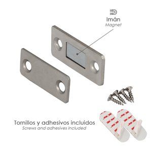 Cierre Iman Universal Atornillable/ Adhesivo Para Puertas / Cajones / Frigorificos / Armarios. 2
