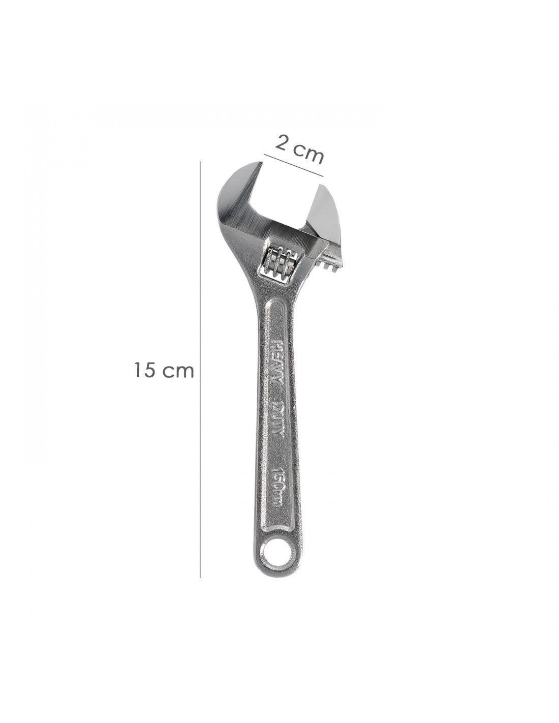 LLAVE INGLESA AJUSTABLE 6 - 150 MM.