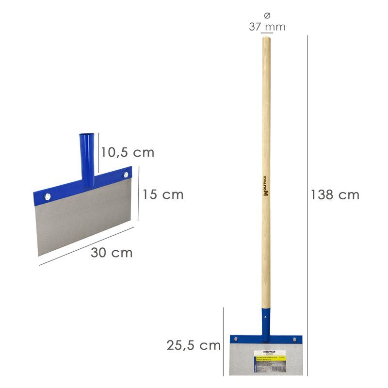 Raspador Teto/Chão 300x150 mm. Com cabo de...