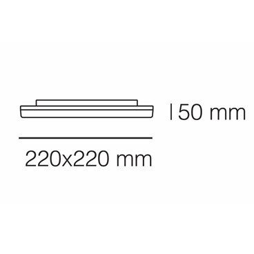 Plafón LED Dalia 12W IP54 3000K 1200Lm Redondo