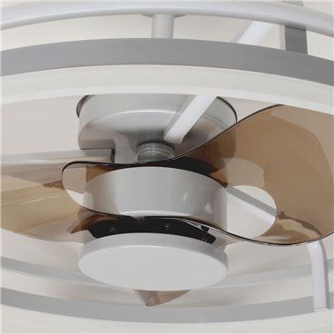 Ventilador DC Agra níquel LED 48W 4000K