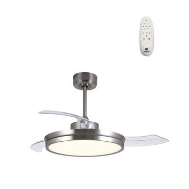 Ventilador DC Areca Níquel LED 48W
