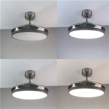 Ventilador DC Areca Níquel LED 48W