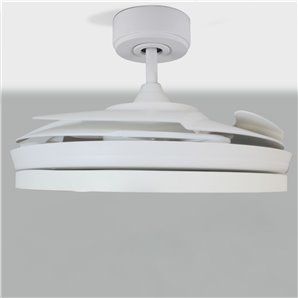 Ventilador DC Areca blanco Led 48W CCT 2