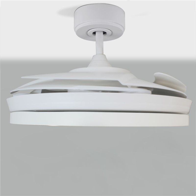 Ventilador DC Areca blanco Led 48W CCT