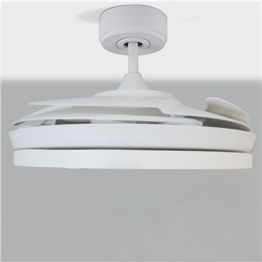 Ventilador DC Areca blanco Led 48W CCT