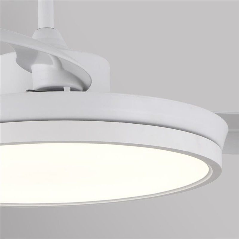 Ventilador DC Areca blanco Led 48W CCT