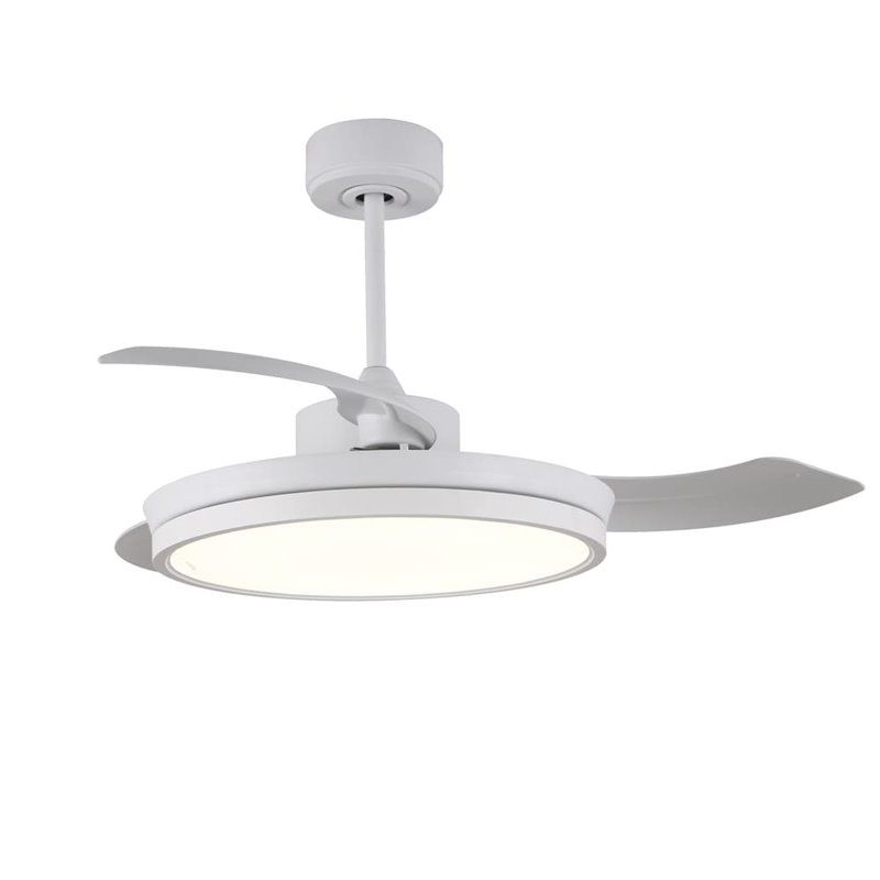 Ventilador DC Areca blanco Led 48W CCT