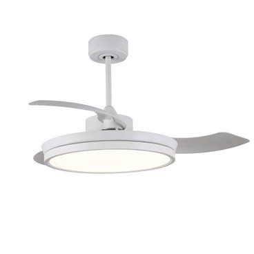 Ventilador DC Areca blanco Led 48W CCT